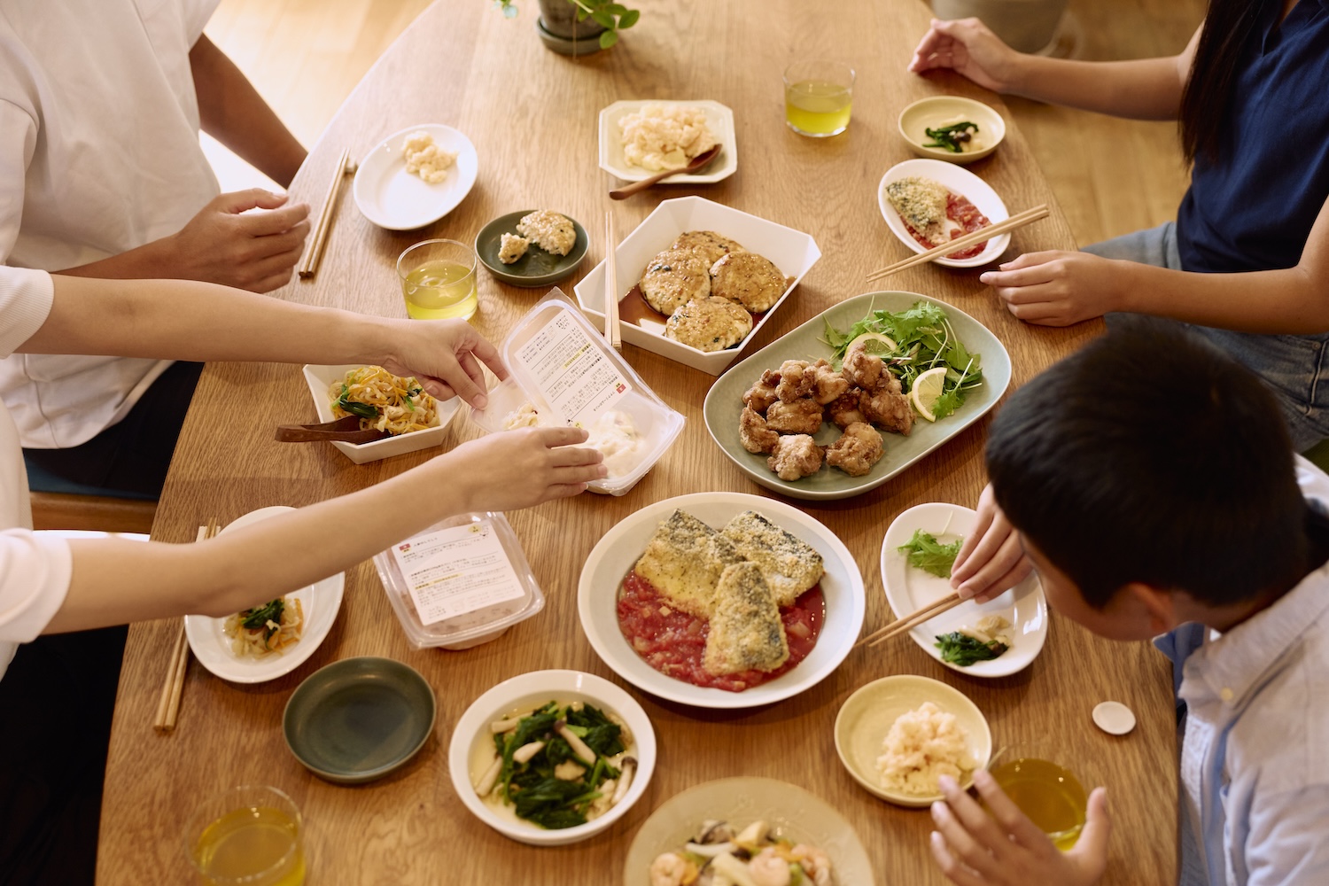 ゆとりのある食卓